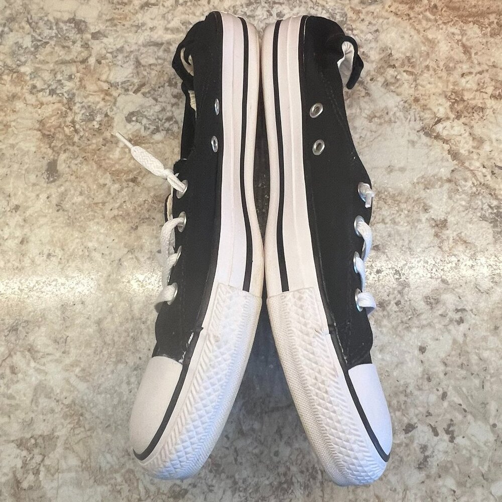Black Low-top Converse All Star sneakers Womens Size 10.5 - Picture 2 of 7